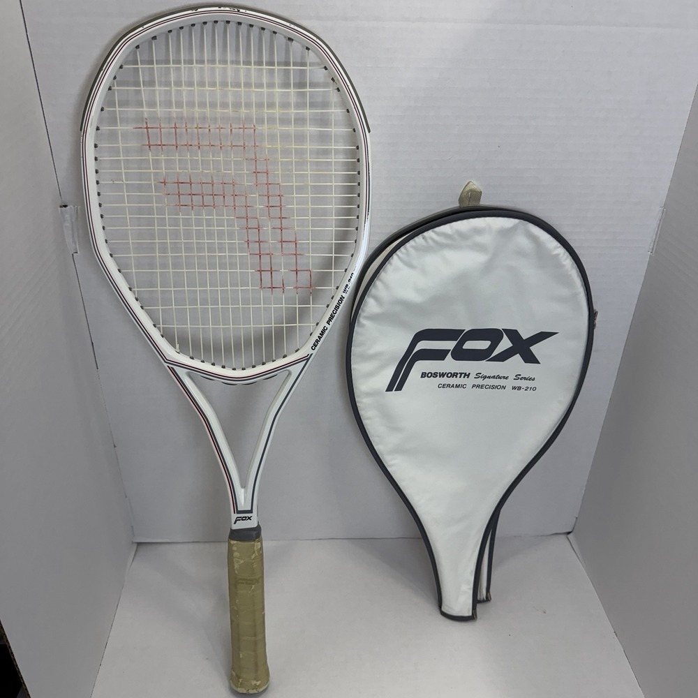 Fox Ceramic Precision WB-210 Tennis Racket (4 5/8)  With Case Warren Bosworth